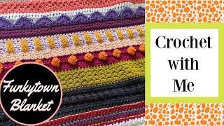 Crochet With Me Behind the Scenes of the Funkytown Blanket  Crochet Vlog