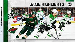 Stars @ Wild 1229  NHL Highlights 2022