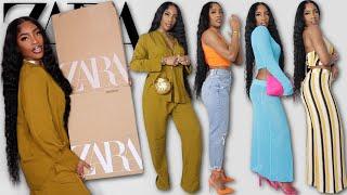 ZARA SPRING TRY ON HAUL 2022  NEW IN & STYLING
