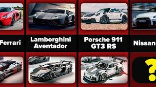 Comparison LEGO Models of Famous Cars