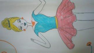 Balerin kız çizelimballerina girl draw