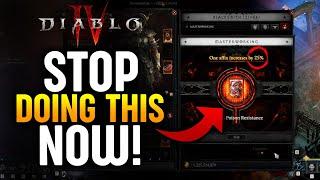 Diablo 4 - 5 HUGE MISTAKES to AVOID in Season 4