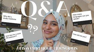 Q&A TIME  answering your questions Medicine studying + productivity 3K subs special