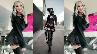 razor - goth  alt  punk girl TikTok dance music video - alt e-girls can dance too