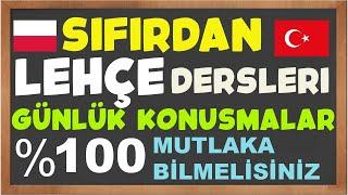 LEHÇE BÜTÜN TELMEL KONUŞMALAR Lehçe Öğreniyorum 