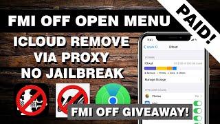 How to Remove Forgotten Apple IDiCloud Open Menu  Find My iPhone OFF iOS 9-iOS 14 via Proxy Method