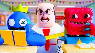 BOXY BOO Vs BLUE at SCHOOL? - Poppy Playtime & Rainbow Friends Animation