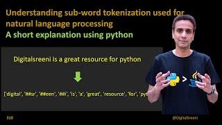 310 - Understanding sub word tokenization used for NLP