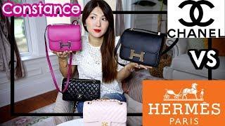 HERMES CONSTANCE MINI VS 24  CHANEL CLASSIC FLAPS  COMPARISON WHAT FITS PRICE ETC  CHARIS