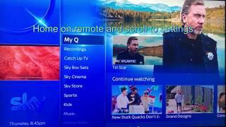 How to update sky q software  firmware