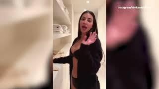 Kim Kardashian demonstrates how comfy her new skims undies are