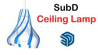 Modeling a Ceiling Lamp in SketchUp Using SUbd Tools