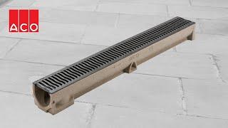 How to Install ACO RainDrain B 125 Drainage Channels  Tutorial