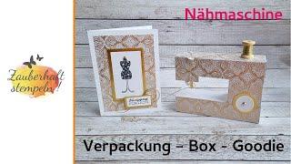 Nähmaschine  Papier  Goodie  Gutschein  Verpackung  EINFACH ELEGANT  TINTENTRAUM  Stampin Up