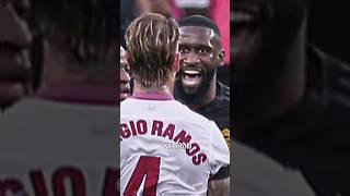 Ramos vs Rüdiger FIGHT  #sergioramos #antoniorudiger #fight #viraledit #trendingshort