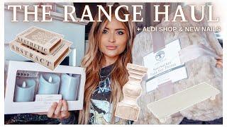 THE RANGE HOMEWARE HAUL ️ + ALDI FOOD SHOP   & DIY NAILS 