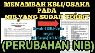 CARA MERUBAH  MEREVISI NIB NOMOR INDUK BERUSAHA YANG SUDAH TERBIT DENGAN OSS 1.1