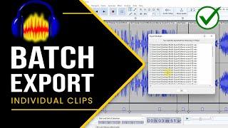 How to Split and Export Multiple Audio Clips at Once in Audacity 