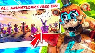 What happens when you FIND & SAVE ALL the ANIMATRONICS? NEW Pacifist FNAF Security Breach Ending