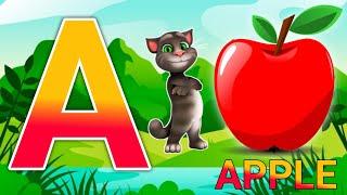 A for apple  अ से अनार  abcd  phonics song