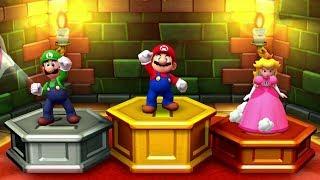 Mario Party Star Rush MiniGames - Mario Vs Luigi Vs Peach Vs Donkey Kong Master CPU