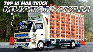 TOP 10 MOD TRUCK MUATAN AYAM  MOD BUSSID