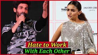 Bollywood Stars Who Never Seen Working in Movies Together  Alia Bhatt Kartik Aaryan