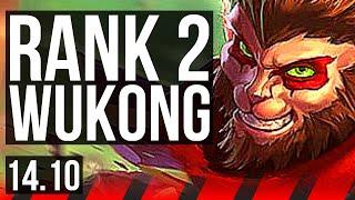 WUKONG vs MORDEKAISER TOP  Rank 2 Wukong 6 solo kills Godlike  TR Master  14.10