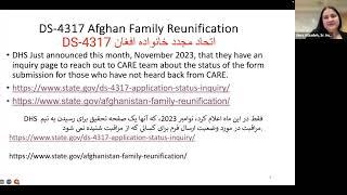 November 2023 Afghan Community Immigration Update