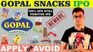 Gopal snacks ipo review  CA Pradeep Rajput