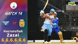 APLT20 2018 M14 Hazratullah Zazai hits 6 Sixes vs Balkh Legends - Afghanistan Premier League T20