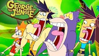 Georges Greatest Adventures   George of the Jungle  135 Minute Compilation  Cartoons For Kids
