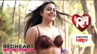 Redheart Saree Lover # Mousumi in Blue Saree Photoshoot HD1080p  Saree Lover  Saree Expression