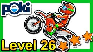 Moto X3M Bike Race Game Level 26 3 Stars Poki.com