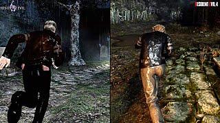 Resident Evil 6 Vs Resident Evil 4 Remake   Leon Scott Kennedy Comparison