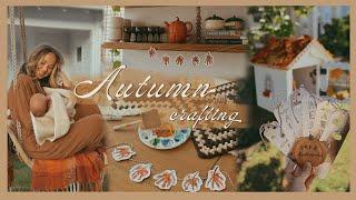 September days  crafting garden update & cozy moments at home