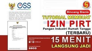 CARA MEMBUAT PIRT  melalui OSS RBA dengan persyaratan dan berkasnya