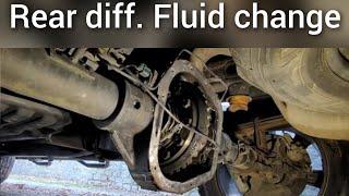 Changing rear differential fluid on any truck. 2016 F150