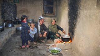 A Day in Afghan Country Life Cooking Okra Recipe