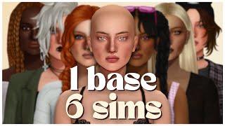 1 base 6 sims + cc links  the sims 4