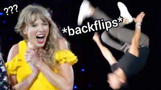 Taylor Swift LAUGHS at ex boyfriend Taylor Lautner on The Eras Tour