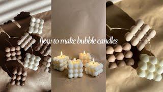 TUTORIAL how to make the perfect bubble candles  Soyaya