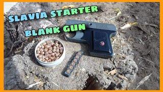 Slavia Starter Pistol 6mm Review and Shooting