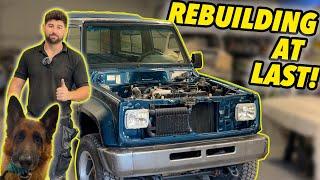 Daihatsu Fourtrak Restoration Pt16 - THE REBUILD BEGINS