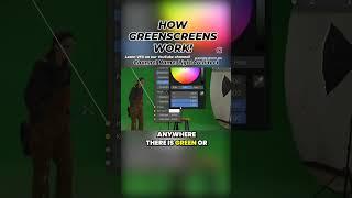 How do Greenscreens Really Work? #shorts  #3dcompositing #3dmodeling #blender #vfx