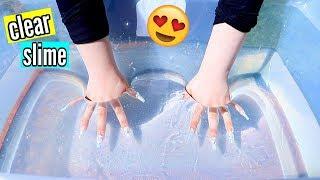 DIY Super Clear Slime How to Make the Clearest Thick Slime Ever