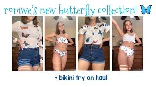 ROMWE’S New Butterfly Collection + Bikini Try-On Haul  Chloe Renee