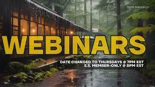 NEW WEBINAR TIMES THURS. + STORM + OUTAGE CANCELLED 121723