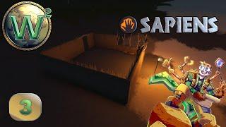 Sapiens 0.4 - Thatch Hut - Lets Play - Episode 3