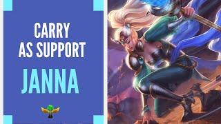 How to Carry with Janna in Platinum  Diamond Support GuideCommentary S10 LoL